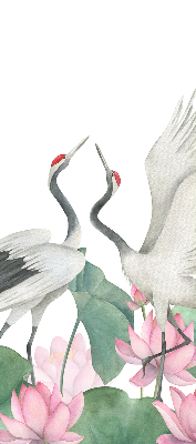 Store intérieur Grues dans les lys