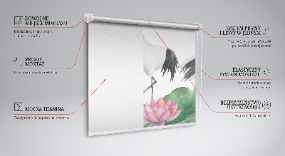 Store intérieur Grues dans les lys