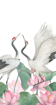 Store intérieur Grues dans les lys