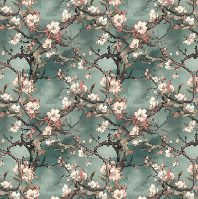 Store intérieur Fleurs sur l'arbre