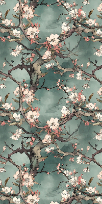 Store intérieur Fleurs sur l'arbre