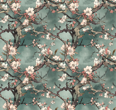 Store intérieur Fleurs sur l'arbre