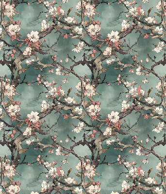 Store intérieur Fleurs sur l'arbre