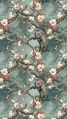 Store intérieur Fleurs sur l'arbre