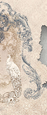 Store enrouleur Oiseaux vintage