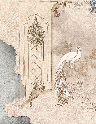 Store enrouleur Oiseaux vintage