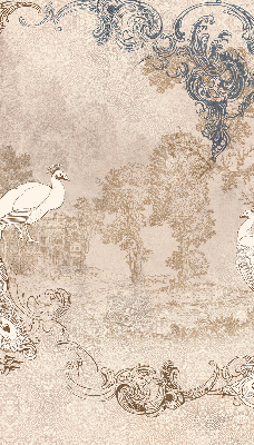 Store enrouleur Oiseaux vintage