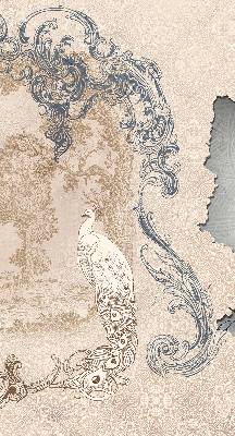 Store enrouleur Oiseaux vintage