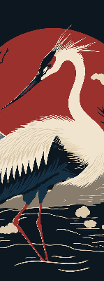 Store intérieur Grue dans l'eau