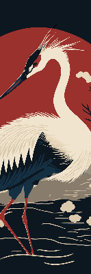 Store intérieur Grue dans l'eau