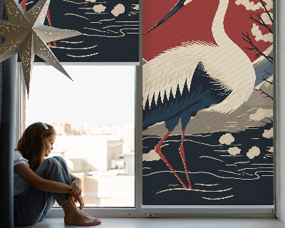 Store intérieur Grue dans l'eau