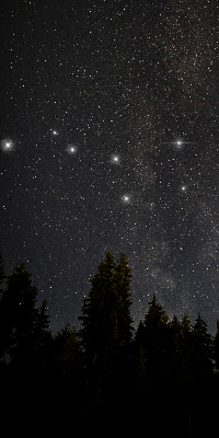 Store intérieur Les étoiles dans le ciel