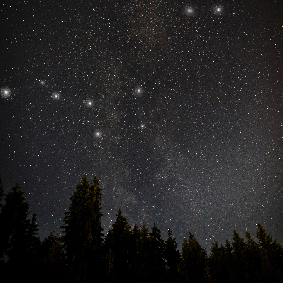 Store intérieur Les étoiles dans le ciel