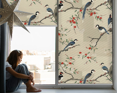 Store intérieur Oiseaux sur un arbre