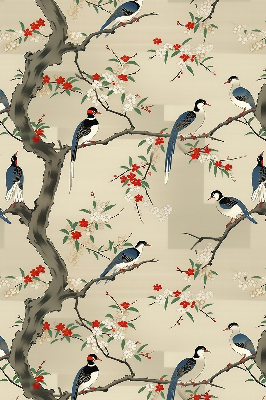 Store intérieur Oiseaux sur un arbre