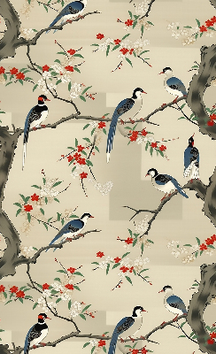 Store intérieur Oiseaux sur un arbre