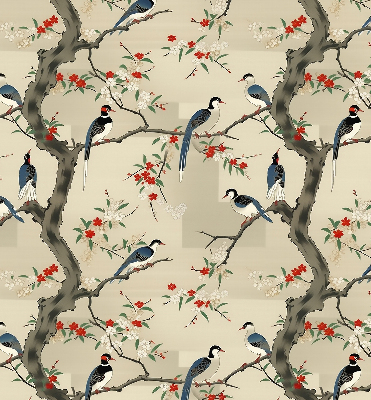 Store intérieur Oiseaux sur un arbre