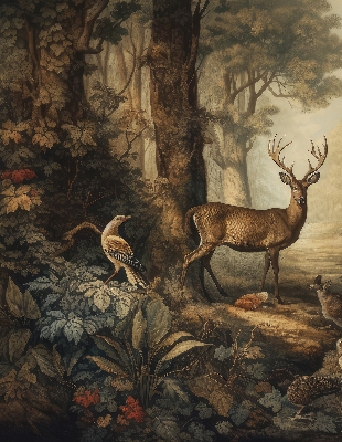 Store enrouleur Les animaux de la forêt