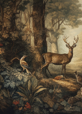 Store enrouleur Les animaux de la forêt