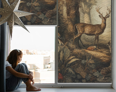 Store enrouleur Les animaux de la forêt