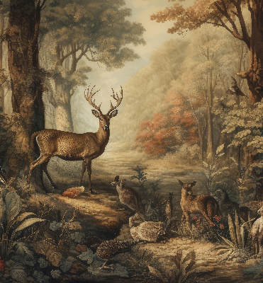 Store enrouleur Les animaux de la forêt