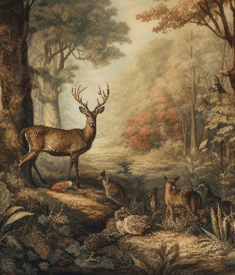 Store enrouleur Les animaux de la forêt