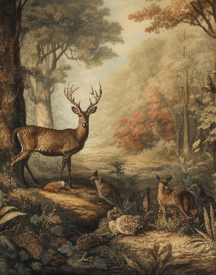 Store enrouleur Les animaux de la forêt