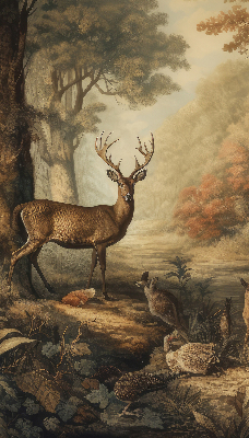 Store enrouleur Les animaux de la forêt