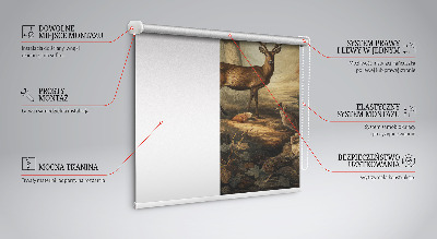 Store enrouleur Les animaux de la forêt