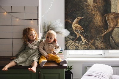 Store enrouleur Les animaux de la forêt