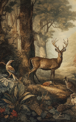 Store enrouleur Les animaux de la forêt