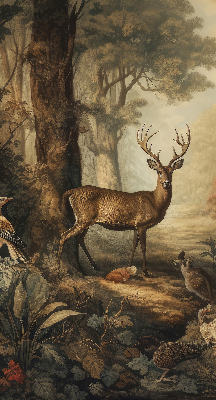 Store enrouleur Les animaux de la forêt