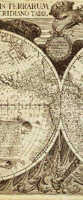 Store enrouleur Carte du vieux monde