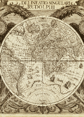 Store enrouleur Carte du vieux monde