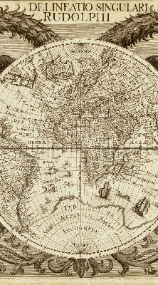 Store enrouleur Carte du vieux monde