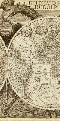 Store enrouleur Carte du vieux monde