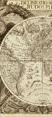 Store enrouleur Carte du vieux monde