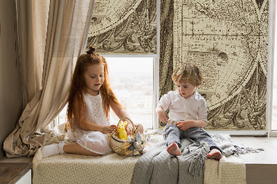 Store enrouleur Carte du vieux monde