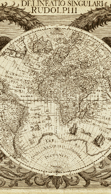 Store enrouleur Carte du vieux monde