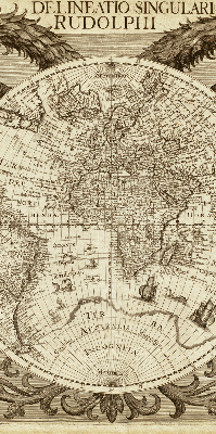 Store enrouleur Carte du vieux monde