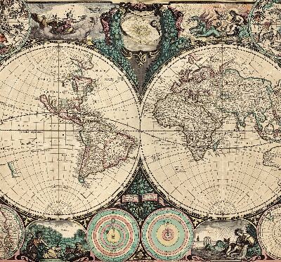 Store intérieur Carte du monde