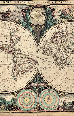 Store intérieur Carte du monde