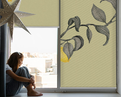 Store enrouleur Citrons sur l'arbre