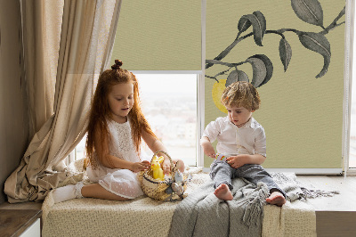 Store enrouleur Citrons sur l'arbre