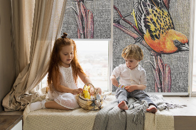 Store intérieur Un oiseau sur une branche