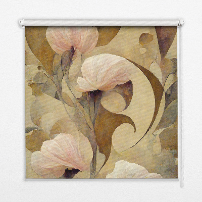 Store enrouleur Fleurs roses