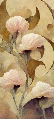 Store enrouleur Fleurs roses