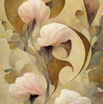 Store enrouleur Fleurs roses