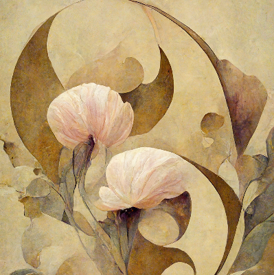 Store enrouleur Fleurs roses