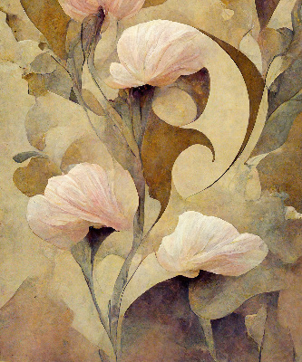 Store enrouleur Fleurs roses